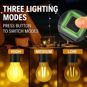 Đèn Pin Cắm Trại Năng Lượng Mặt Trời A01 – Sạc Type-C Ánh Sáng Vàng Ấm Dịu Có Móc Treo Tiện Dụng