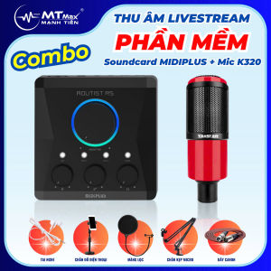 Combo chuyên Thu Âm Dùng Phần Mềm Livestream Chuyên Nghiệp sound card Routist RS GEN II và micro thu âm Takstar K320