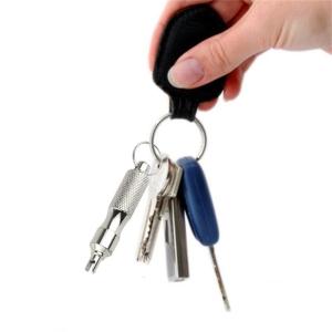 2Pcs Tire Repair Screwdriver Stainless Steels Tyre Valves Cores Remover with Keyring Tire Valves Cores Deflation Tool