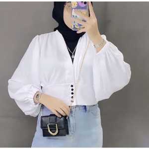 BAJU ATASAN KEMEJA CRINCKLE MARLIN OUTER CARDIGAN WANITA AIRFLOW