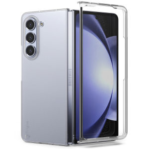 RINGKE® SLIM Samsung Galaxy Z Fold 5 Hard Thin Transparent Premium PC with Non-Slip Pad Lightweight Protective Phone Cover