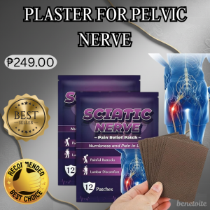 BEST SELLER PLASTER FOR PELVIC NERVE | Soreness Relief Patch Sticker Pelvis Nursing Patch For Pelvic Nerve | Sciatic Nerve pain Relief Patch For Back Leg Numbness Lumbar Discomfort Hip Sciatica Treatment 12 Count Herbal Medicated Heat Sticker