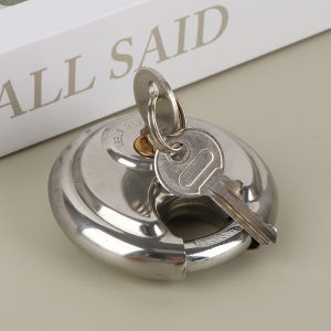 [ezrae Libun] 1PCS 60 70MM Cool Duty Stainless Steel Round Disc Storage Pad Lock Padlock Rustproof And Waterproof