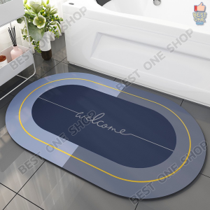 A223 พรม พรมเช็ดเท้า ผ้าเช็ดเท้า มียางกันลื่น ดูดซับได้ดี เท้าแห้งเร็ว พรมปูพื้น พรมกันลื่น พื้นห้องน้ำ พรมห้องน้ำ