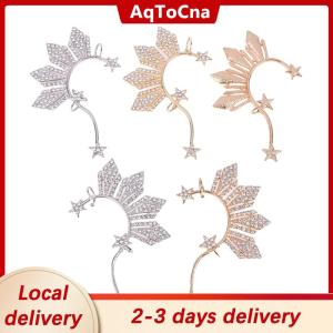 [COD] AqToCna Ship within 24 hours 1Pc Rhinestone Star Ear Clips Non-Piercing Ear Cuff Clip Jewelry Catriona Gray Miss U Ear Cuff Inspired Three Stars And The Sun