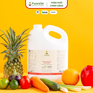 [Nước rửa rau củ quả FUWA3e] Loại bỏ tồn dư thuốc trên bề mặt rau củ quả các loại thực phẩm tươi sống - Loại 3.8 Lit
