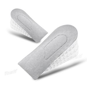 RunY 1 Pair Increase Height Heel Insoles 3-layer 5cm Gel Adjustable Shoe Insert Lift Shoes Insole