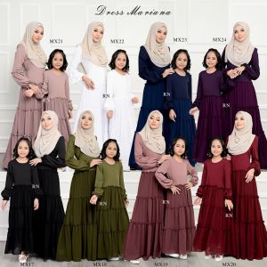 (KIDS ONLY) Jubah Dress Sedondon Mariana Exclusive Muslimah Haji Umrah (Nursing)