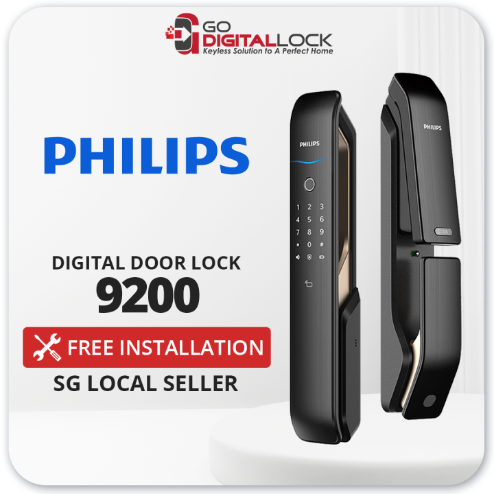 Philips Easykey 9200 Fire Rated Digital Door Lock (3 Years Warranty ...