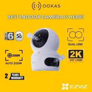 EZVIZ 360° View vs. Dual-Lens Tracking | H6 5MP & H7c Dual 4MP+4MP Wireless CCTV | AI Security Camera | Night Vision | WiFi 6
