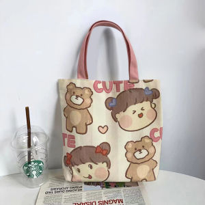 LHMoonlight ส่งไวมาก กระเป๋าผ้าสะพายข้างแฟชั่น ช่วยลดโลกร้อน ดีไซน์สวยน่ารัก มีให้เลือก 5 ลายสุดปัง รูปทรงสี่เหลี่ยมใบใหญ่ ใส่ของได้เยอะจุใจ สะพายได้หลายโอกาส สาวๆต้องมี