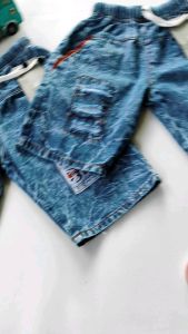 Celana Jeans Anak / Celana Pendek Snow Wosh Laki Laki Umur 1 - 6 TAHUN / Celana Sobek Anak