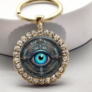 Keychain Luxury Decoration Jewelry Glass Devils Eye Sense of Style Life Pray for Blessings Features