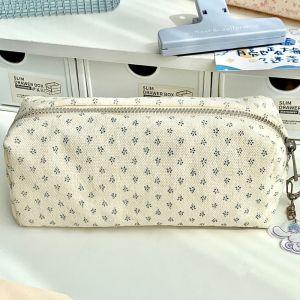 SZXBOGS Large Capacity Pen Bag Multifunctional Floral Print Stationery Bag Cute Stationery Organizer Students