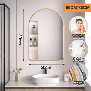 UPSEN Bathroom Mirror Toilet Mirror Wall Hanging Dressing Table Mirror Vanity Mirror Makeup Mirror