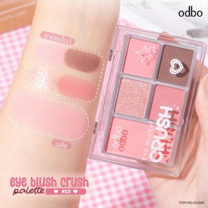 [Nội Địa Thái] Phấn Mắt Odbo 5 Ô Eye Blush Crush Palette ODS04 Cho Mắt Má Hồng Thái Lan 6gr