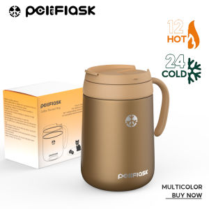Pelise 350ml/500ml Stainless Steel Coffee Mug With Leakproof Lid Vacuum Insulation Cup