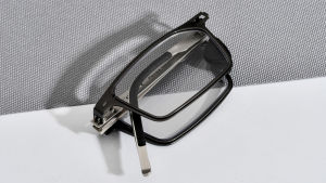 FONEX แว่นตาโฟโตโครมิคแบบพับได้อ่านแว่นตาอ่านหนังสือชายป้องกันแสงสีฟ้าบล็อกสีเทา LH015