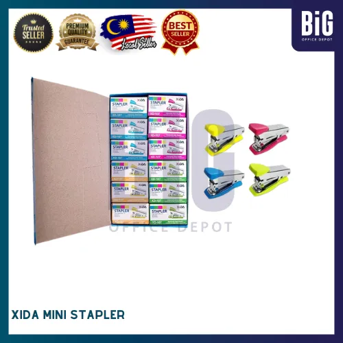 XIDA MINI STAPLER HD 10M + 4 BOX STAPLES NO. 10-1M (1 SET) | Lazada