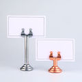 U Shaped Table Number Menu Stand/Tiang Nomor Meja Atau Card Holder/Table Number Holder Stand for Wedding Restaurant (8cm). 
