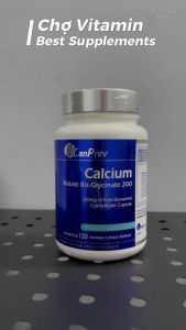 Thực Phẩm Bảo Vệ Sức Khoẻ CanPrev Calcium Malate Bis·Glycinate 200 - Canxi Dạng Tốt Nhất Giúp Xương Khỏe Mạnh - bổ sung canxi chất lượng cao được thiết kế để cung cấp canxi dễ hấp thụ và dịu nhẹ với hệ tiêu hóa. Với công thức độc đáo sản phẩm này giúp t
