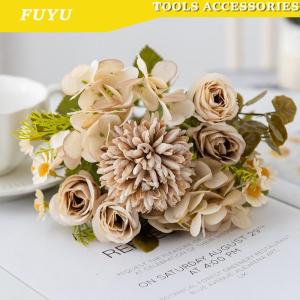 FUYU 1PC Artificial Flowers Wedding Home Bedroom Decoration Bridal Bouquet Garden Fake Silk Chamomile