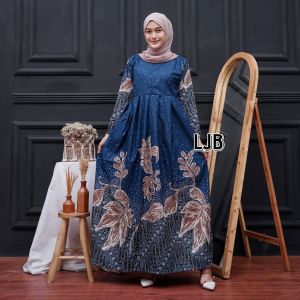 Gamis Batik Terbaru Baju Batik Wanita Gamis Batik Jumbo Batik Pekalongan Baju Batik Modern