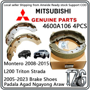 Mitsubishi Genuine MONTERO 2008-2015 L200 TRITON STRADA 4D56 2005-2023 REAR BRAKE SHOES 4PCS OE:4600A106 COD