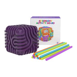 Không thể phá vỡ Silicone cảm giác hoạt động Cubes haptic Kích thích đồ chơi cho hình dạng màu sắc giáo dục