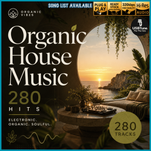 【Organic House Music】•280 Hits• USB Pendrive MP3 HQ Sound READY STOCK | D021