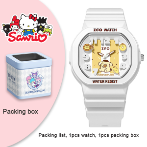 (With Box/42mm)100% Authentic Sanrio Hello Kitty Watch for Kids Girls Quartz Watch Waterproof Soft Strap Shockproof Birthday Gift Christmas Gifts 357