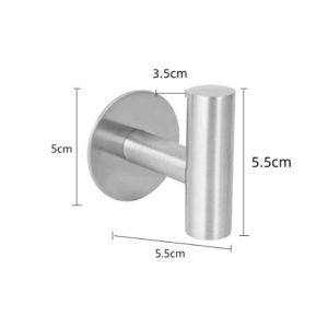 Stainless Steel 304 Wall Hook Clothes Hanging Hooks Adhesive Key Towel Holder for Bathroom Kitchen