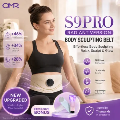 【Pre-Order】OMR | 5-in-1 Smart EMS Waist Massager Light Therapy Abdominal Slimming Belt | Ab Warming&Fat Burning+Full-Body Shaping&Muscle Relaxing+Postpartum Support - 9 Modes 21 Settings