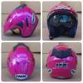 HELM INK DOUBLE VISOR SNI ORIGINAL MERK hrk niels EMBOSS SNI FREE PAKING KARDUS... 