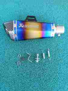 FAzzio stainless elbow on Akrapovic Hexatip with stainless
