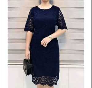 Premium Dress Natal Gereja Kristen 2024 Brukat Impor Wanita Remaja Pesta Pernikahan Paskah Terbaru