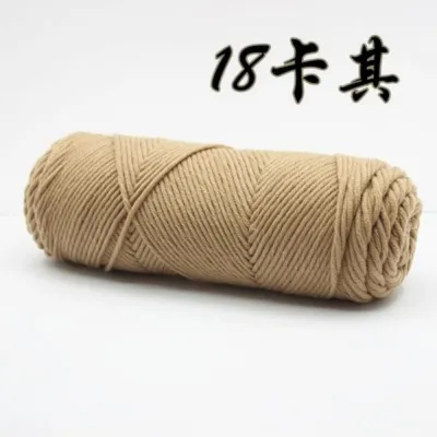 100g 8 Ply Milk Cotton Yarn Cake Multicolored Crochet Amigurumi Knitting Benang Kait Soft Milk Fibre Cotton Handmade DIY