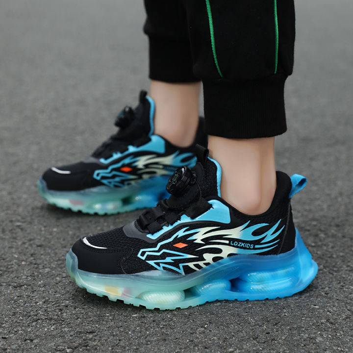 2023 New Boys' Sports Shoes Student Anti slip Durable Casual Fashion  Running Shoes Popular Shoes Rotating Button Sports Shoes Lazada PH