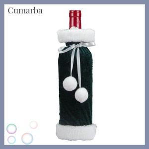 [Cumarba] Wine Christmas Bag Wine Bottle Gift Bag Reusable Wine Bottle Covers For Xmas Christmas Wedding Birthday Holiday Party Decor