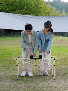 Flashfish Outdoor Folding Table camping table Portable Easy Setup for Camping and Picnics