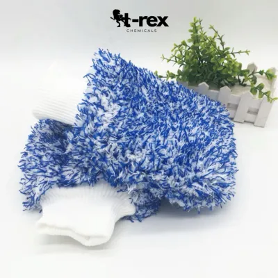 🇸🇬PLUSH & SOFT High Quality Microfibre Long Piles Car Wash Mitt Glove