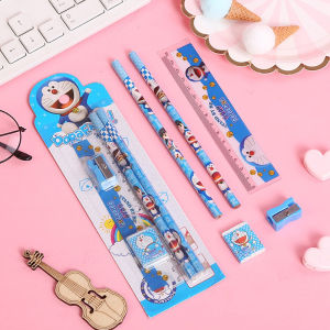 5 in 1 Kids Stationary Set School Student Birthday Present Gift Pencil Stationery Set Alat Tulis Kanak-kanak Pelajar