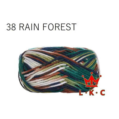 AMC02 🇲🇾Stok Sedia Ada🇲🇾现货 Benang Kait Cotton Susu 5 Lapis Warna Campur 5ply Mix Milk Cotton 大染坊 Soft Crochet Yarn