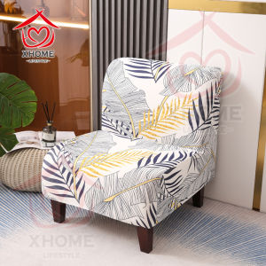 Xhome Design【PH+COD】 Small Size Elastic Thin Fabric Armless Small Single Elastic 1 Seater Size Chair Cover Sofa Cover Stretchable Slipcover Elastic Cushion XS Sofa Chair Cover Milk Silk  Material