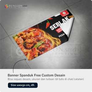 PRINT CETAK SPANDUK BANNER SEBLAK FREE DESAIN CUSTOM