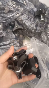 Antislip Lawn Mower Handle Screw Nut With Triangular Handle Plastic Fastener Weatherproof Yard Tool Replacement