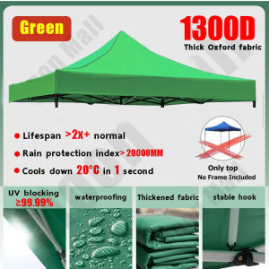 outdoor tent parking tent Waterproof tent heavy duty Sunshade Retractable big tent 100%anti -UV market outdoor family foldable tent (Top Only)