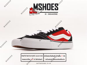 รองเท้าผ้าใบVans Knu Skool สีดำแดง แวนซ์กำมะหยี รับประกันคุณภาพ  ถ่ายจากสินค้าจริง