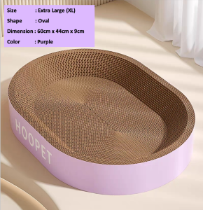 [SG Seller] Upgraded Version Cat Scratcher Scratch Lounge Bed Round Oval Extra Large Size