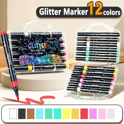 48 color acrylic marker set colored pen highlighter pen set coloring materials set markers color pen
